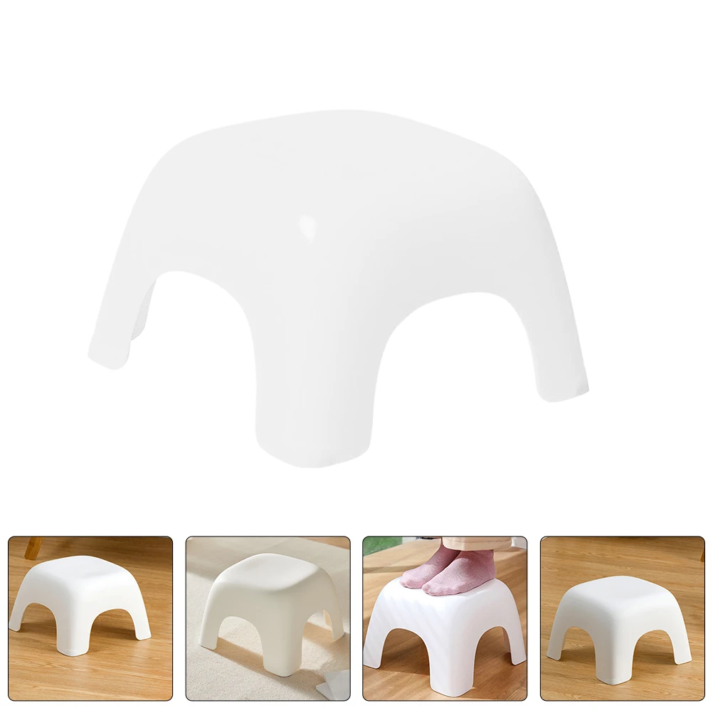 

Plastic Foot Bathroom Step Non-Slip Household Footstool For Adults s Anti-Slip Toilet Step Stool Compact Sturdy Light