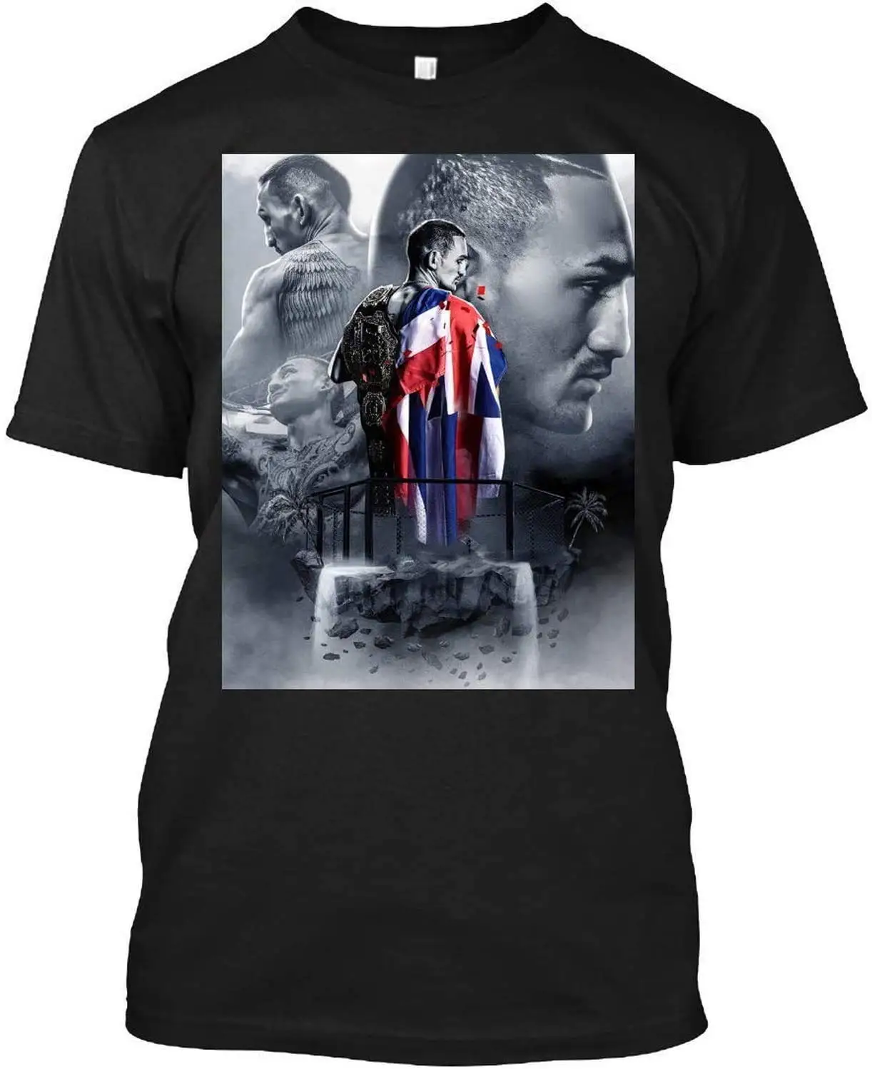 Max Holloway U-F-Ç  Greatest Hawaiian Fighter Ever 13 DMN t-Shirt BlackPrinting vintage Luxury oversizedUnisex T-shirts for Men