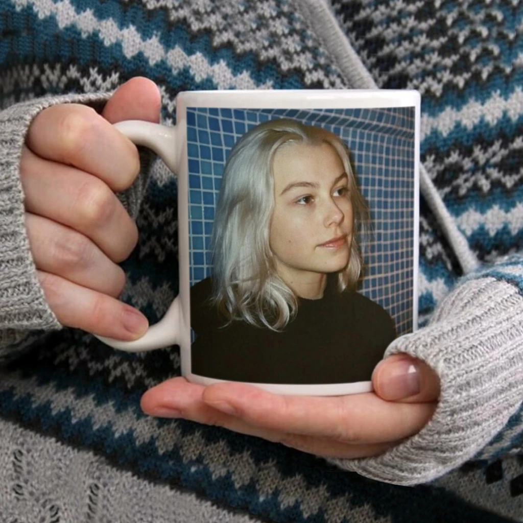 Singer Phoebe Bridgers Music Album Hot Songs Movie Mug 11oz Black Ceramic Coffee Mug Friends Birthday Gift Mug