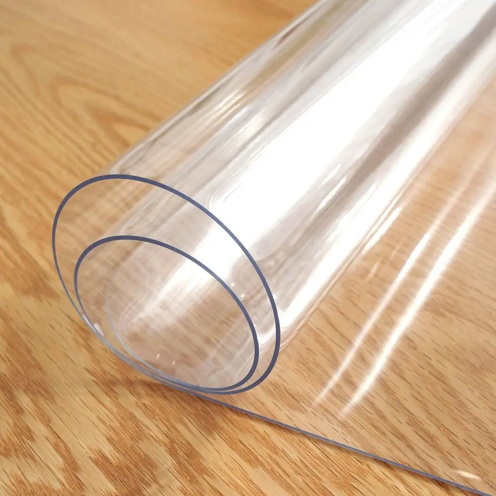 Clear Table ProtectorPlastic Table Cover Protector, Desk Protector Mat, Desk Pad Waterproof PVC Table Protecto