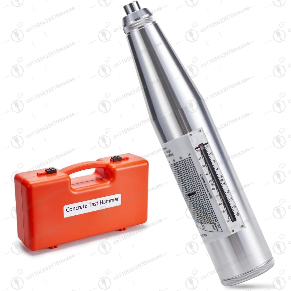 جهاز اختبار المطرقة الخرسانية، أداة اختبار مقياس المرونة 10-60 ميجا باسكال 1450-8702 رطل لكل بوصة مربعة، اختبار مقياس المرونة المحمول مع ملصق إنجليزي