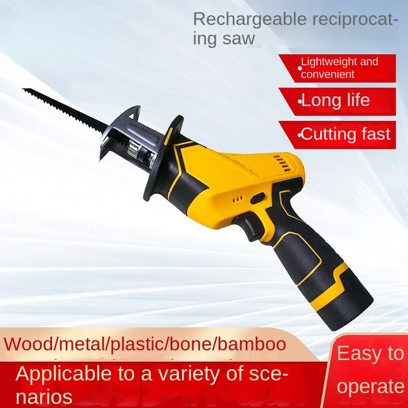 Electric Rechargeable Reciprocating Saw Electric Sabre Saw Household Small Mini Chainsaw