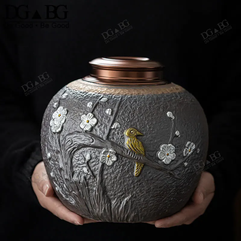 Large Ceramic Ashes Urn Holder Memorial Ash Caskets Urns Cremation For Human Pet Keepsake Sealed Memory Souvenirs Funeral Gift