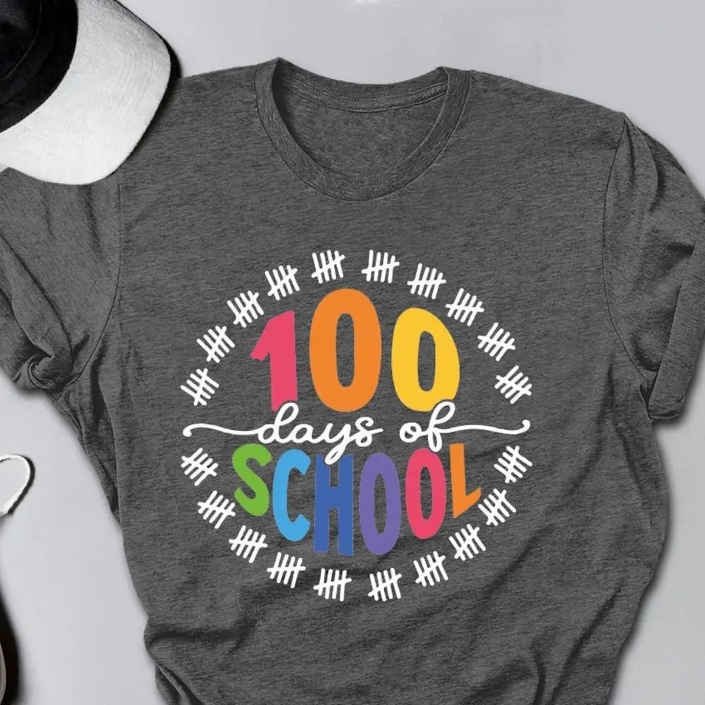 100 Days Of School T Shirt 100Th Day Teacher Crewneck For Back To Celebration