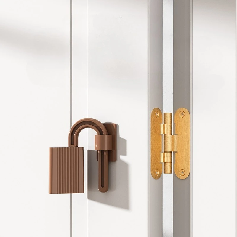 قفل أمان للأطفال من البولي بروبيلين، سدادة باب مضادة للقبضة، حماية أمنية للأطفال، واقي إصبع متين، سهل التركيب