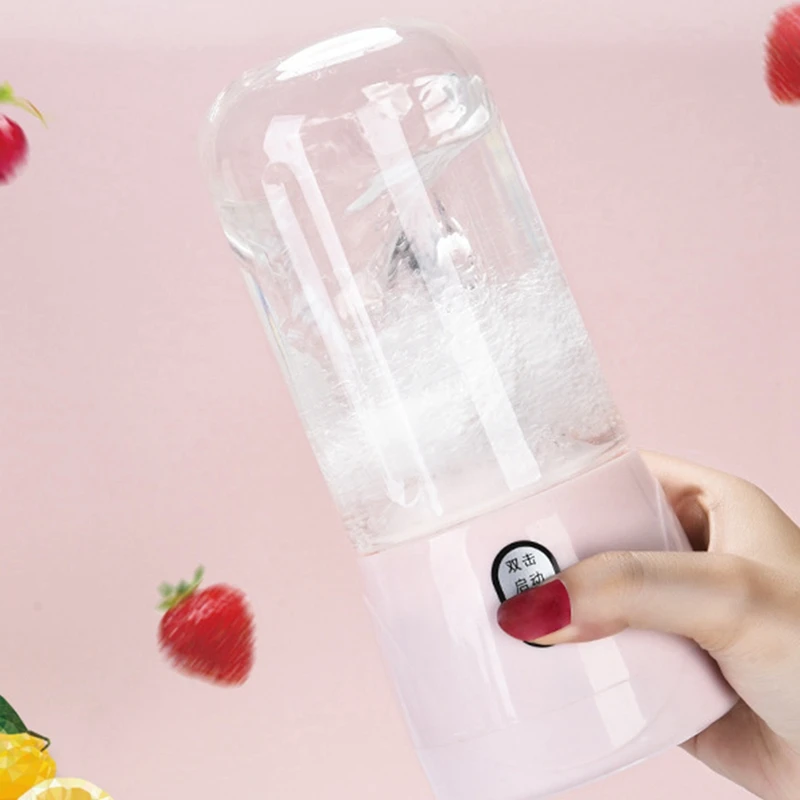 Portable Electric Fruit Juicer Cut Mixer Smoothie Maker Blender Machine USB Rechargable Juice Cup Bottle For Travel