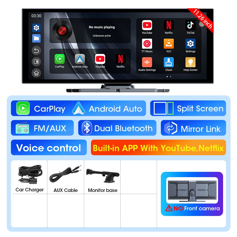 11.26 inch Android Car Multimedia Player Bluetooth WIFI Wireless