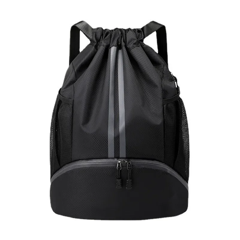 Basketball Backpack Drawstring Soccer Backpack With Ball Shoe Compartment Gym Bags Sports Mountain Climbing Storagebag Men Women