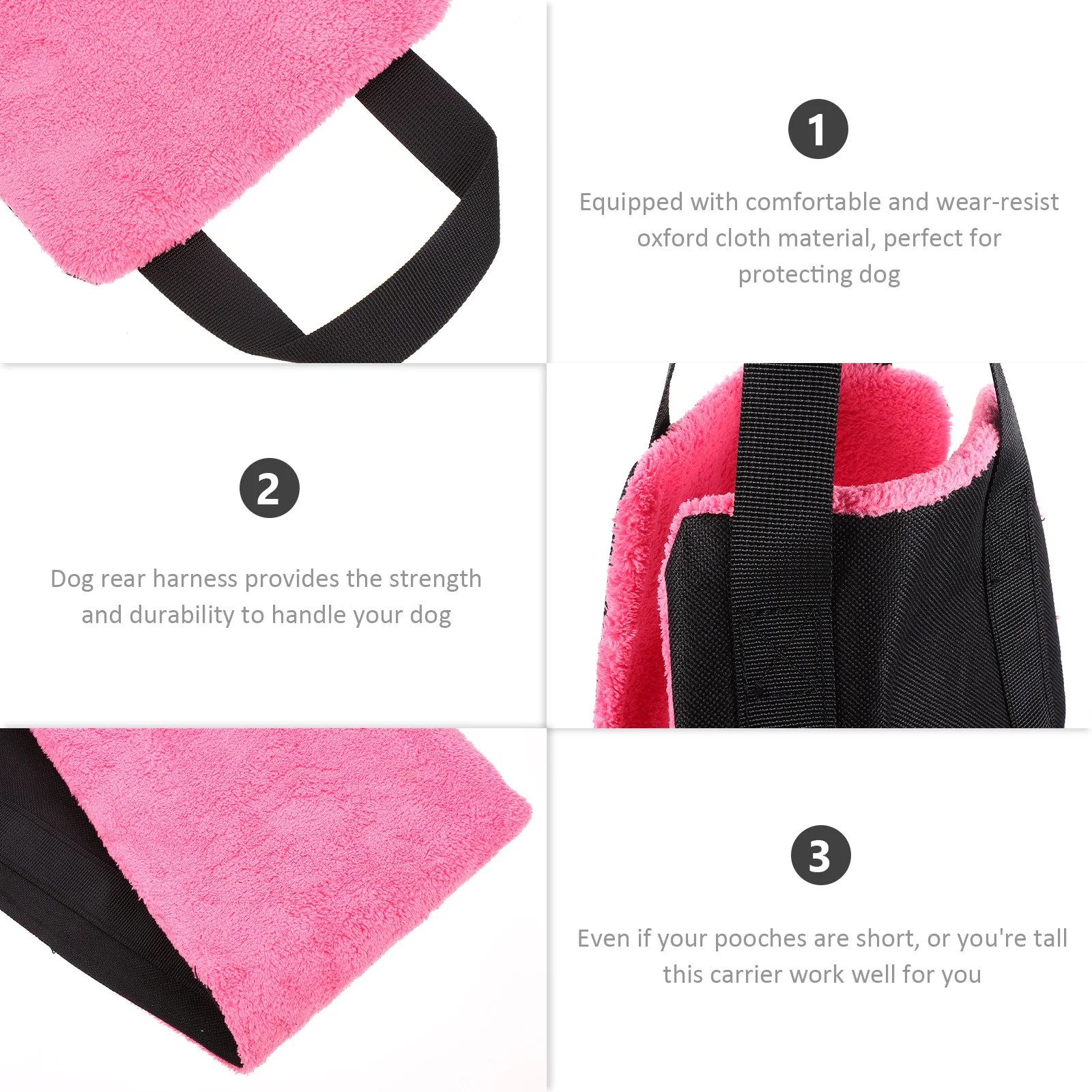 

Pet Support Sling For Dogs Adjustable Dog Harness Lift Aid For Injured Aging Pets Outdoor Mobility Rear Support Harness