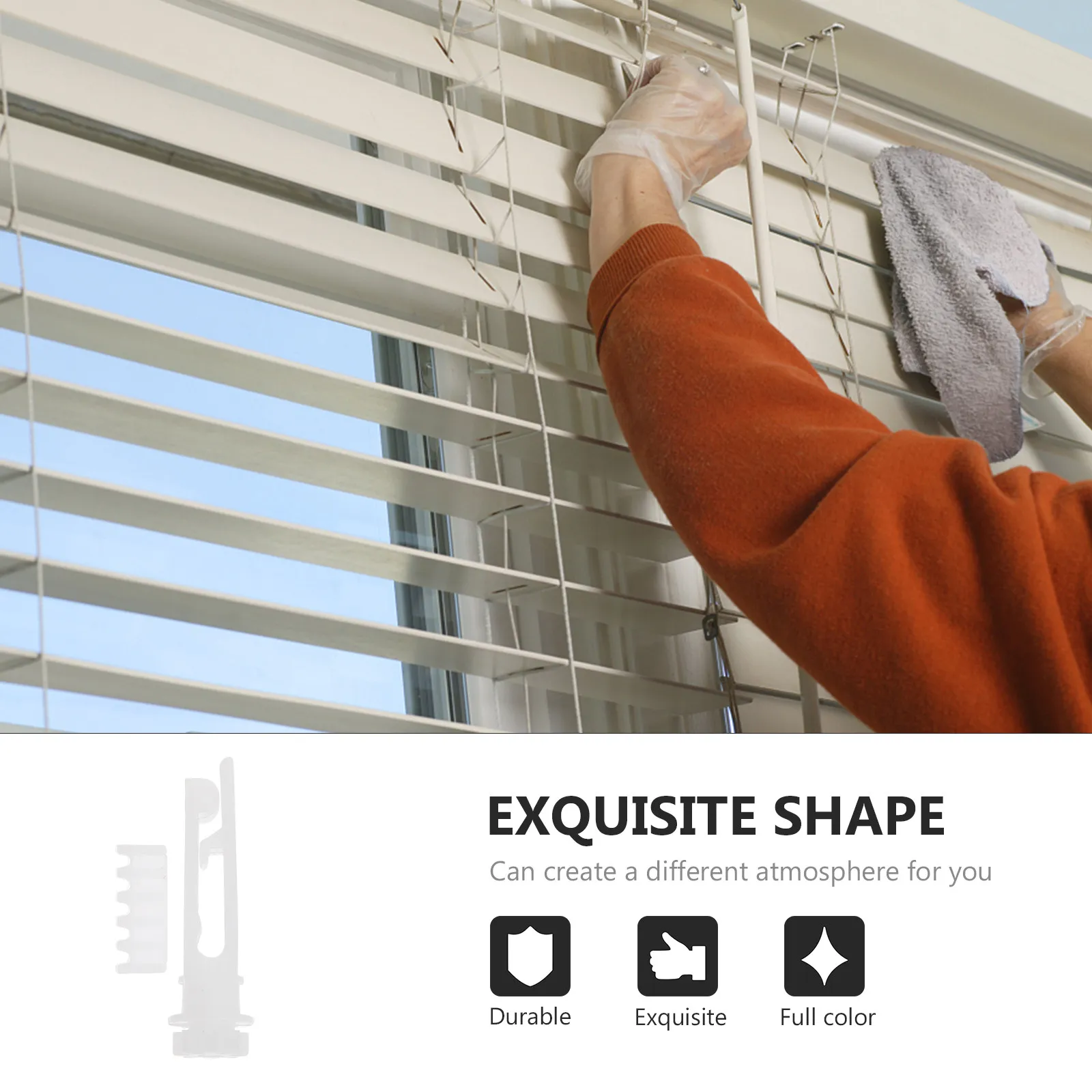 12Pcs Vertical Curtain Pulley Repair Supply PVC Material Vertical Blinds Pulley Replacement Compact Lightweight Curtain Fitting