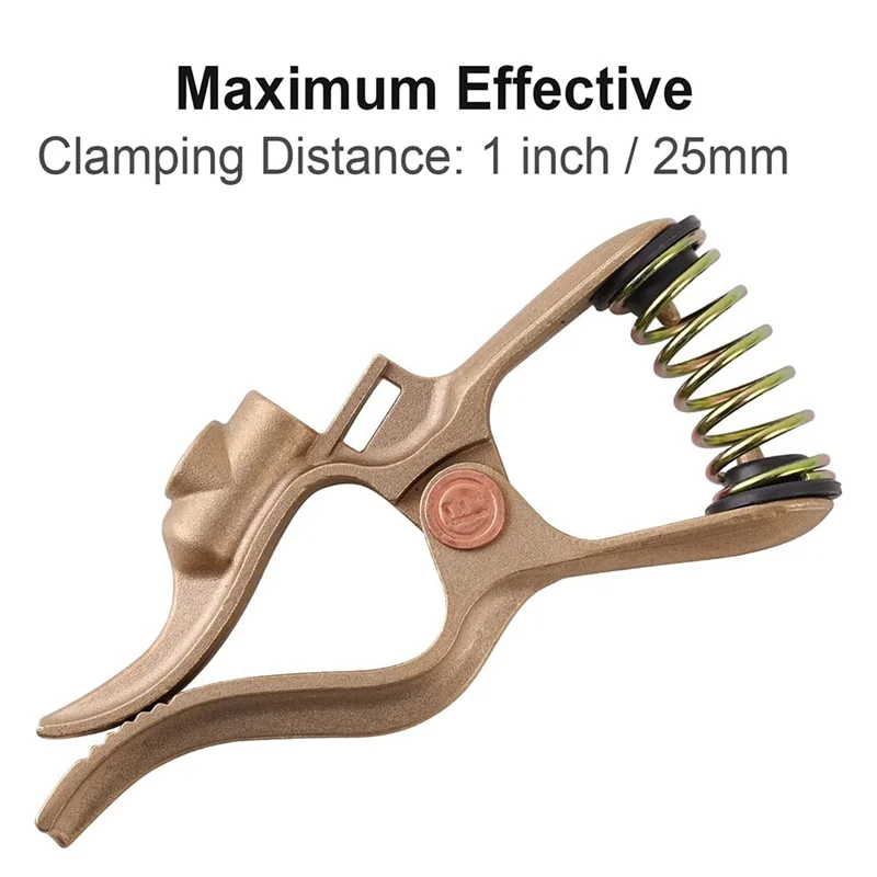 

A93E-Brass T-Style For Welding Ground Clamp 300-Amp Earth Clamp For TIG/MIG MMA Applications- Tig Welder