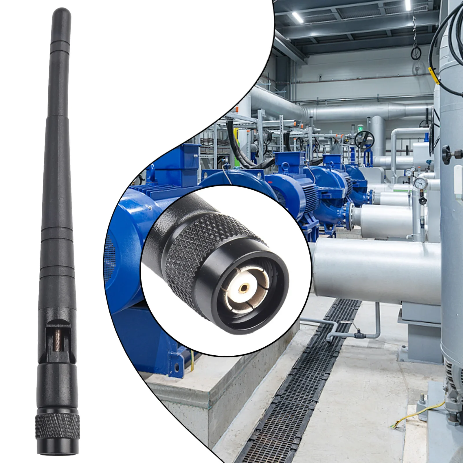 2.4GHz Omnidirectional 5dBi 2.4GHZ Antenna 5dBi 2.4GHZ Antenna Omnidirectional RP-TNC RP-TNC Male Connector 2.4GHz 5dBi
