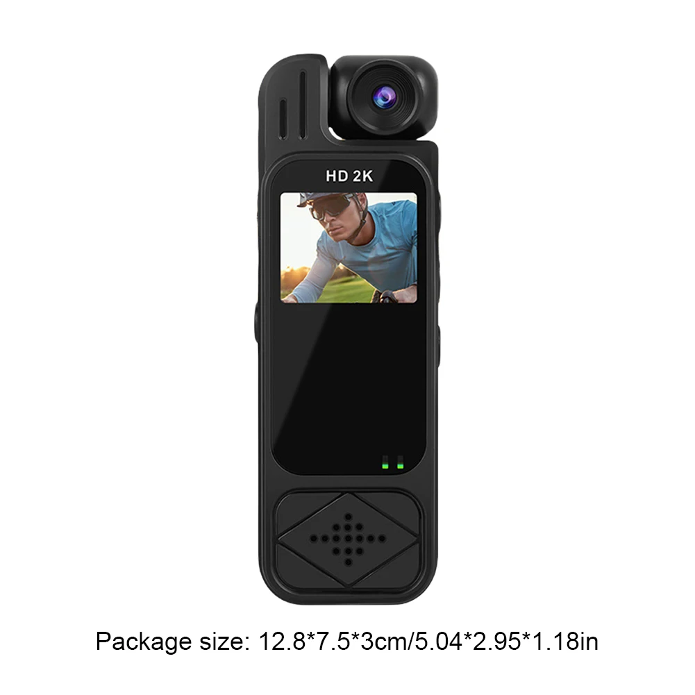 1080p/2k filmadora portátil visão noturna gravador de vídeo ao ar livre câmera de ação wi-fi para registros de trabalho guarda