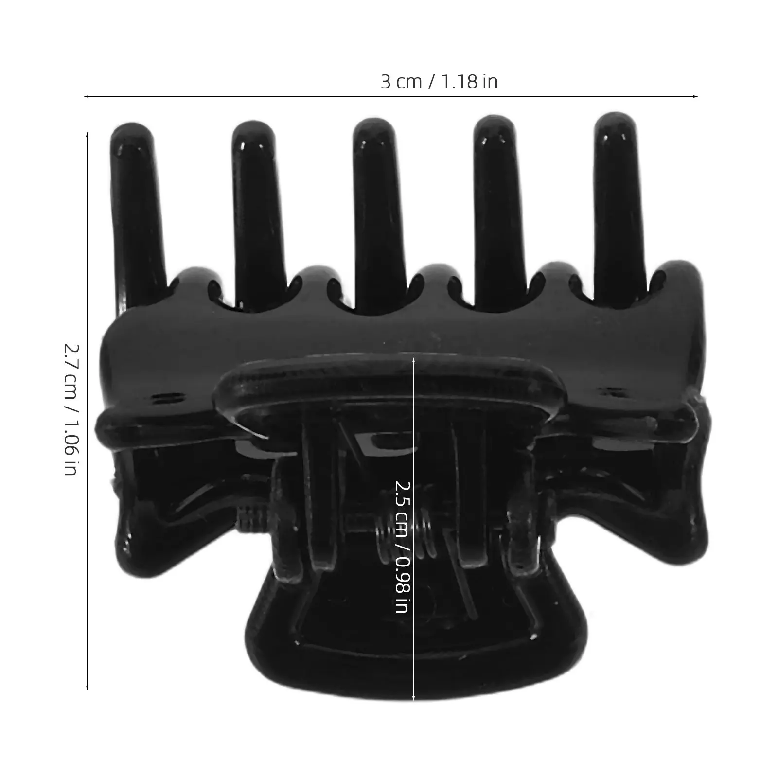 18Pcs Ear Acupressure Clip Black Plastic Stable Spring Tension Ear Massage Tool for Headache Relief Pain Reduction