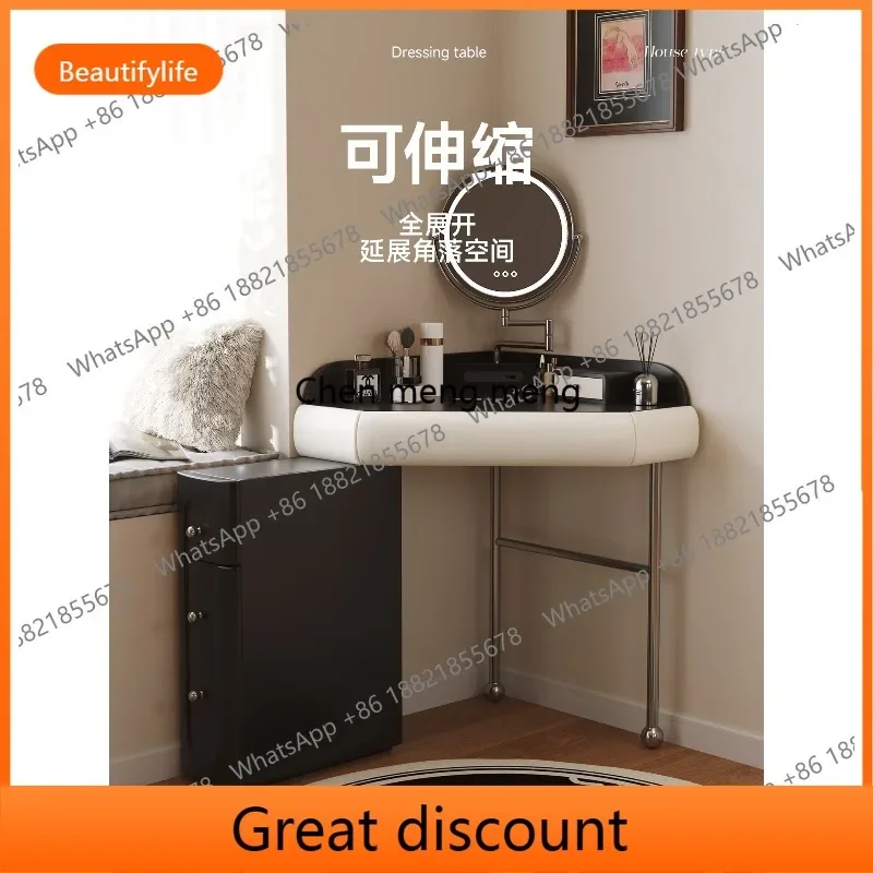 6239 Medieval solid wood corner makeup table new corner dresser integrated makeup mirror