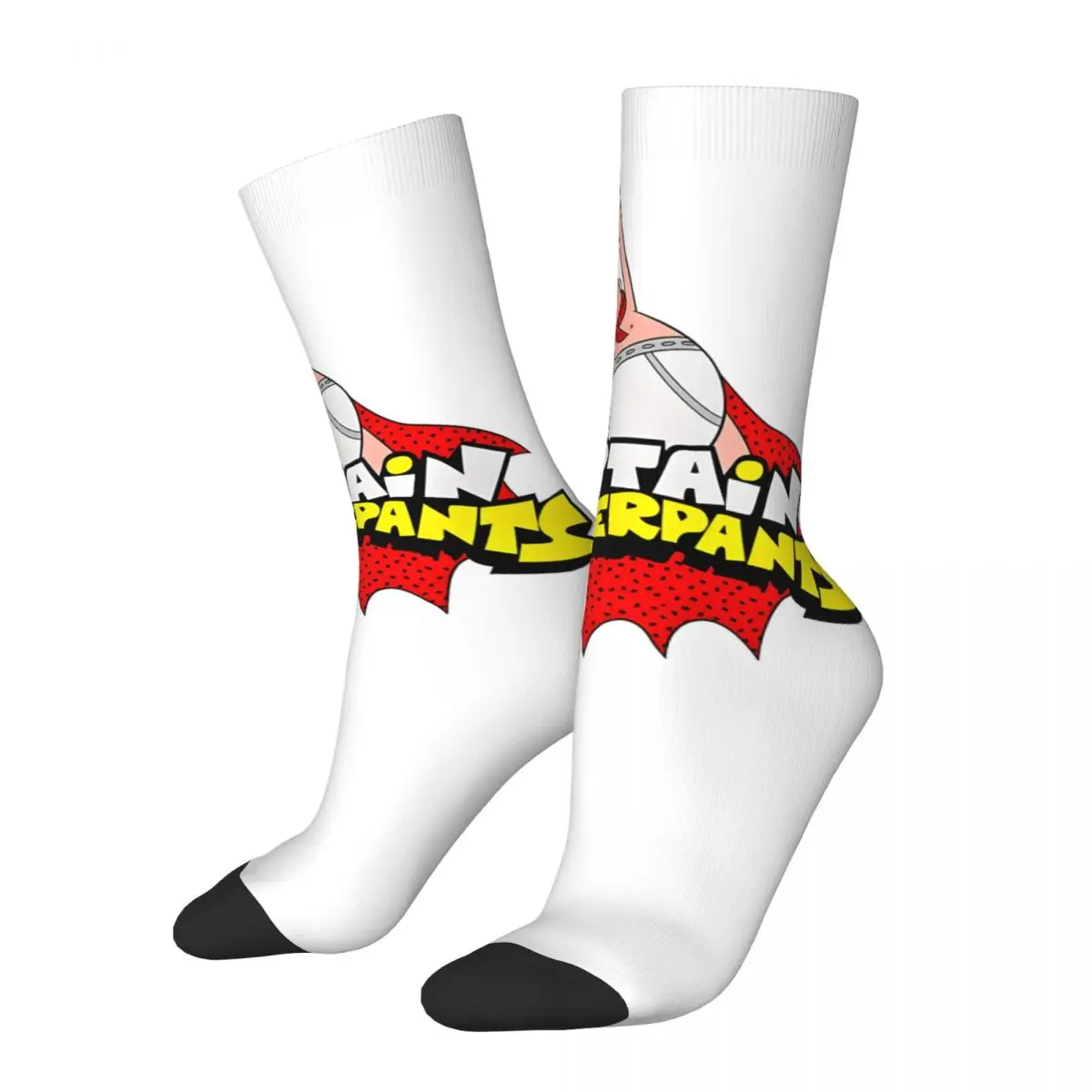 

Hip Hop Vintage Dr. Diaper Crazy Men's compression Socks Unisex Captain underpants Animation Harajuku Pattern Printed Crew Sock