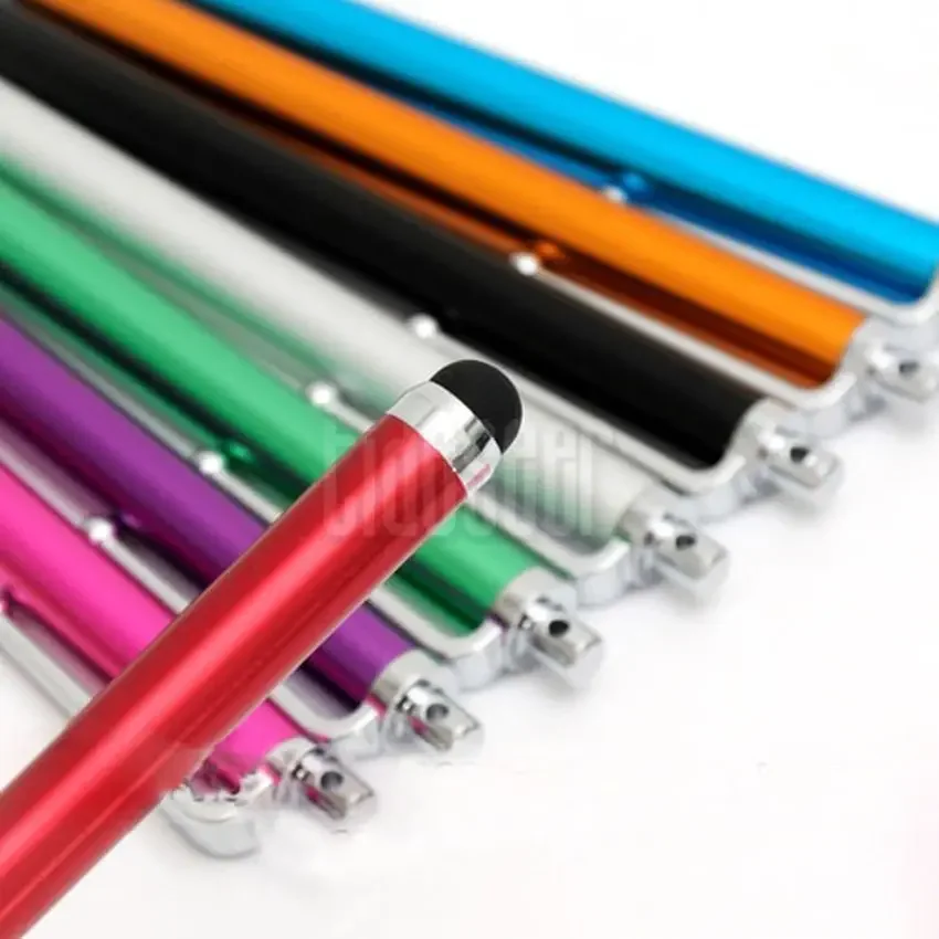 300pcs Universal Metal Touch Screen Pen Stylus Pencil for Ipad Samsung Phone Tablet All Capacitive Screen with Clip