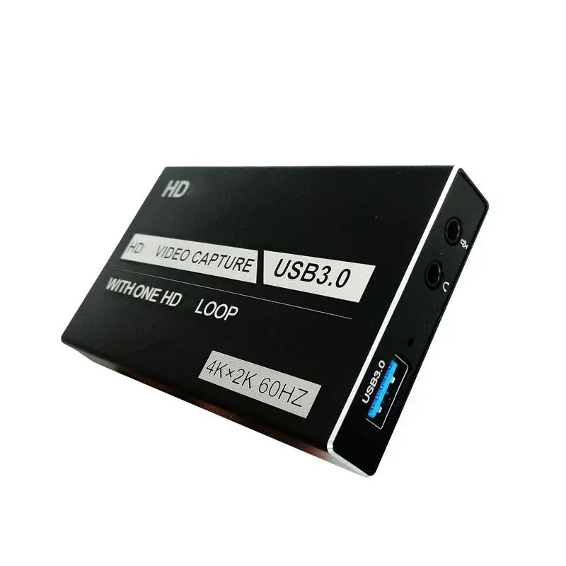 

4K High Definition USB 3 0 Video Capture Card 1080P 60fps HD Recorder Grabber Backward Compatible with USB 2 0