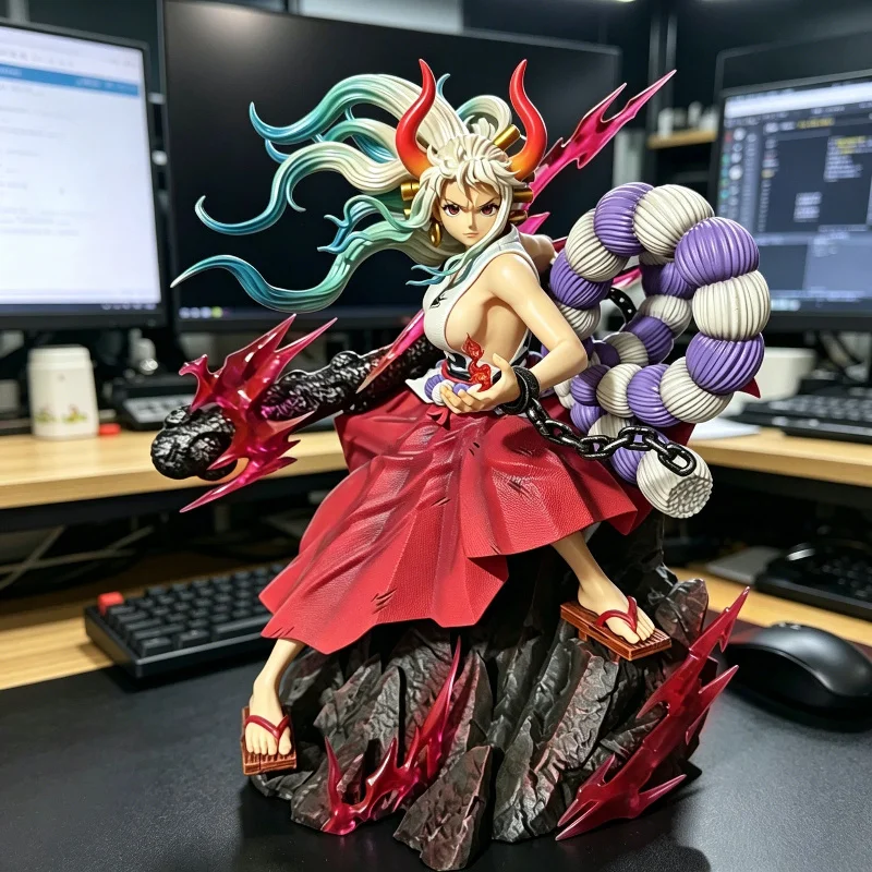 20cm One Piece Wano Country Yamato Kaidos Tochter Kampfpose Figur Anime GK Statue Sammlermodell Spielzeug Desktop-Deko Geschenke