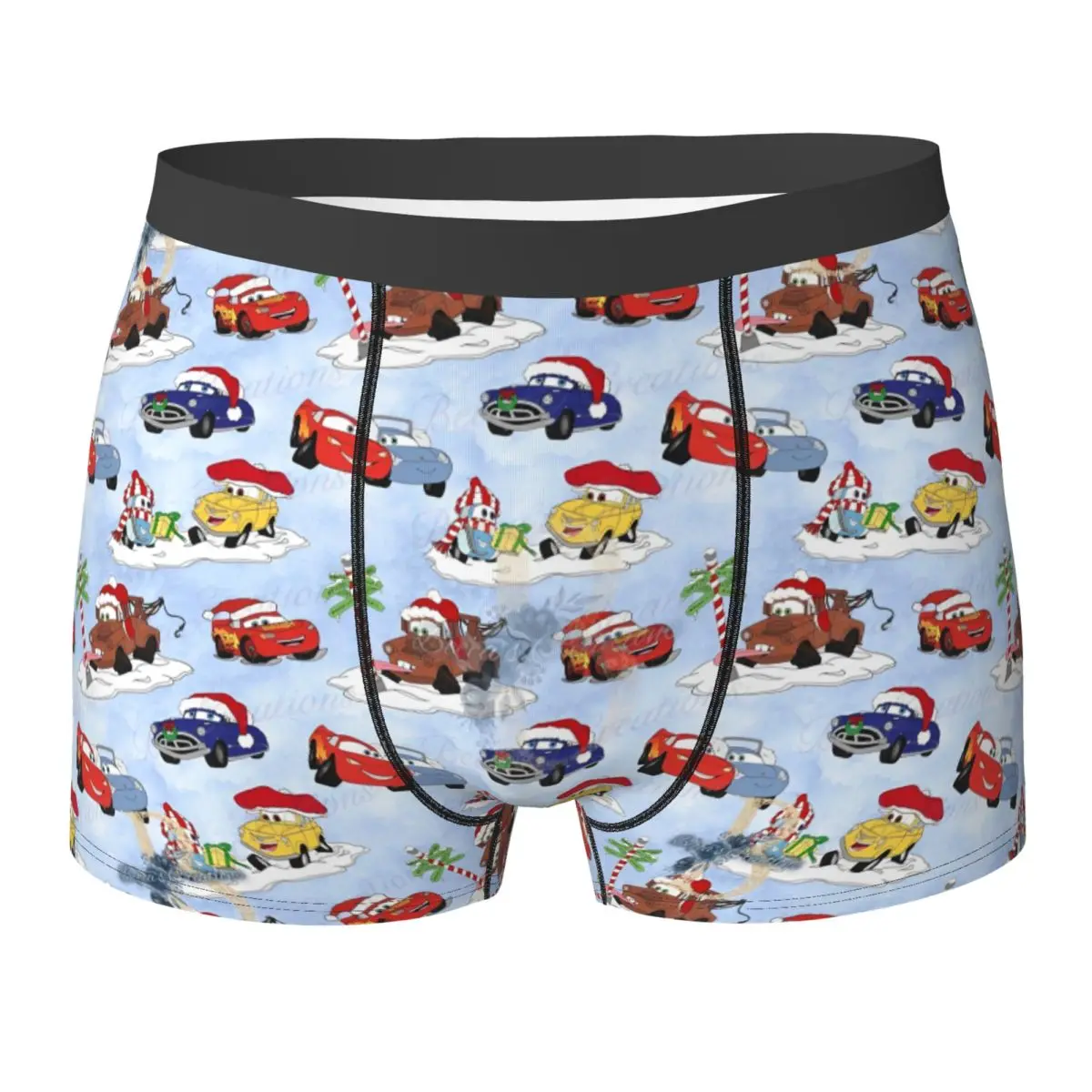 

Мужское длинное нижнее белье Pixar Cars Lightning McQueen Croc, трусы-боксеры со средней талией и юмором