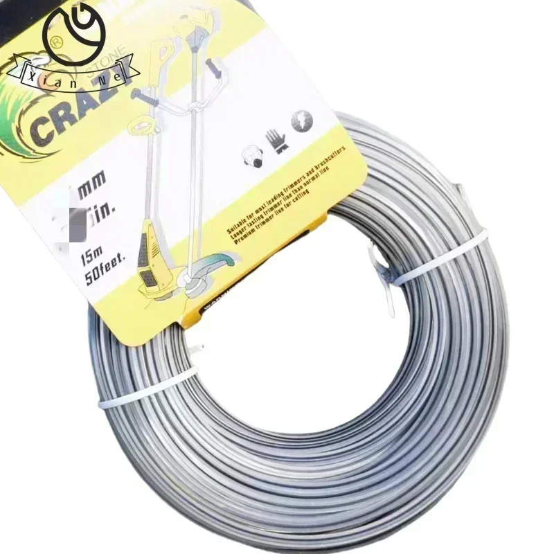 Imagem -05 - Linha de Aparador de Grama de Nylon Cabeça de Cortador de Escova Strimmer Corda em Forma de Estrela Fio de Corte Acessórios para Cortador de Grama 15m 2.4 2.7 3.0 3.3 mm