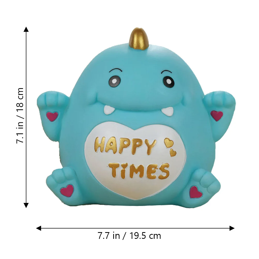 Vinyl Piggy Bank Dinosaur Shaped Money Bank for Kids Safe Easy Access Coin Storage Home Bedroom Decor Kids Saving Pot
