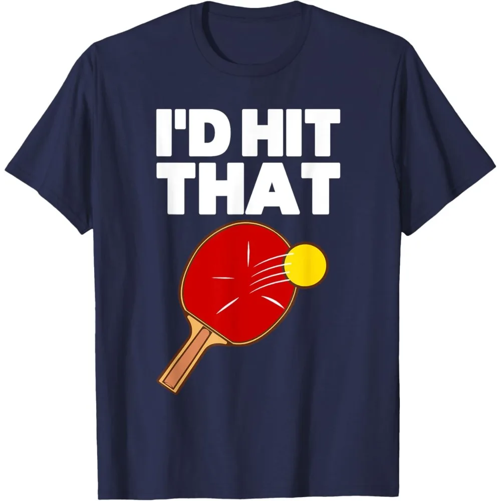 Cool Table Tennis Design for Men Women Game Ping Pong Lovers T-Shirt Outdoor Sports Enthusiasts Clothes Ping Pong Bat Printing
