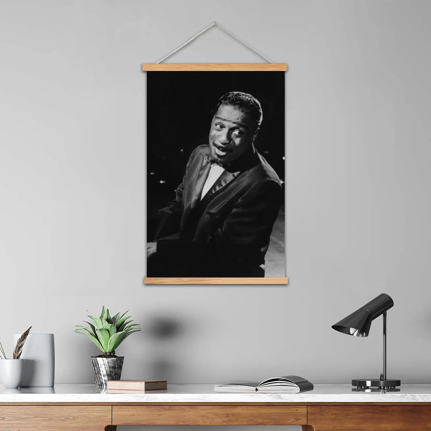 Erroll Garner Framed Wall Painting Canvas Art Poster and Wall Art,  Modern Family, Bedroom Decor, Posters,Decorative painting