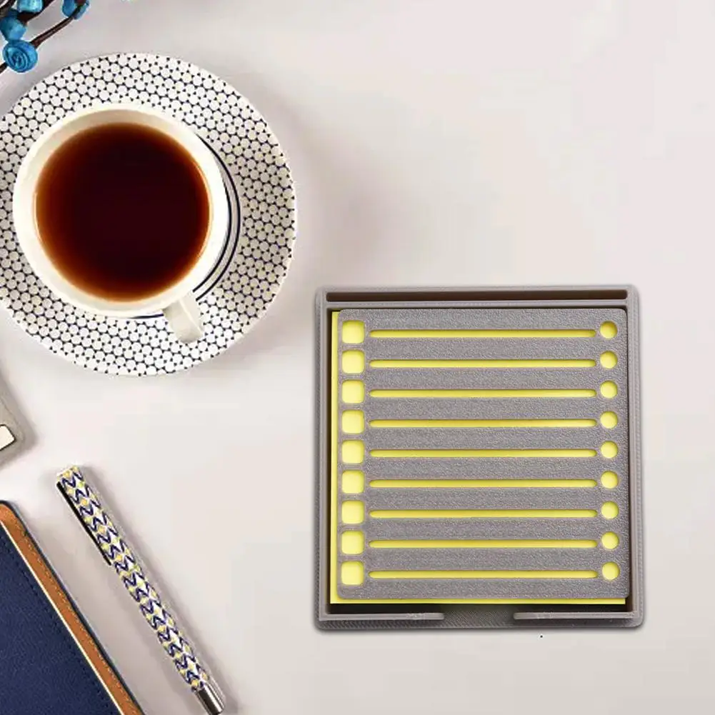 Sticky Note Dispenser Holder Home Desktop Sticky Note Holder With Stencil Daily Planner To-Do List Holder For Students Teachers