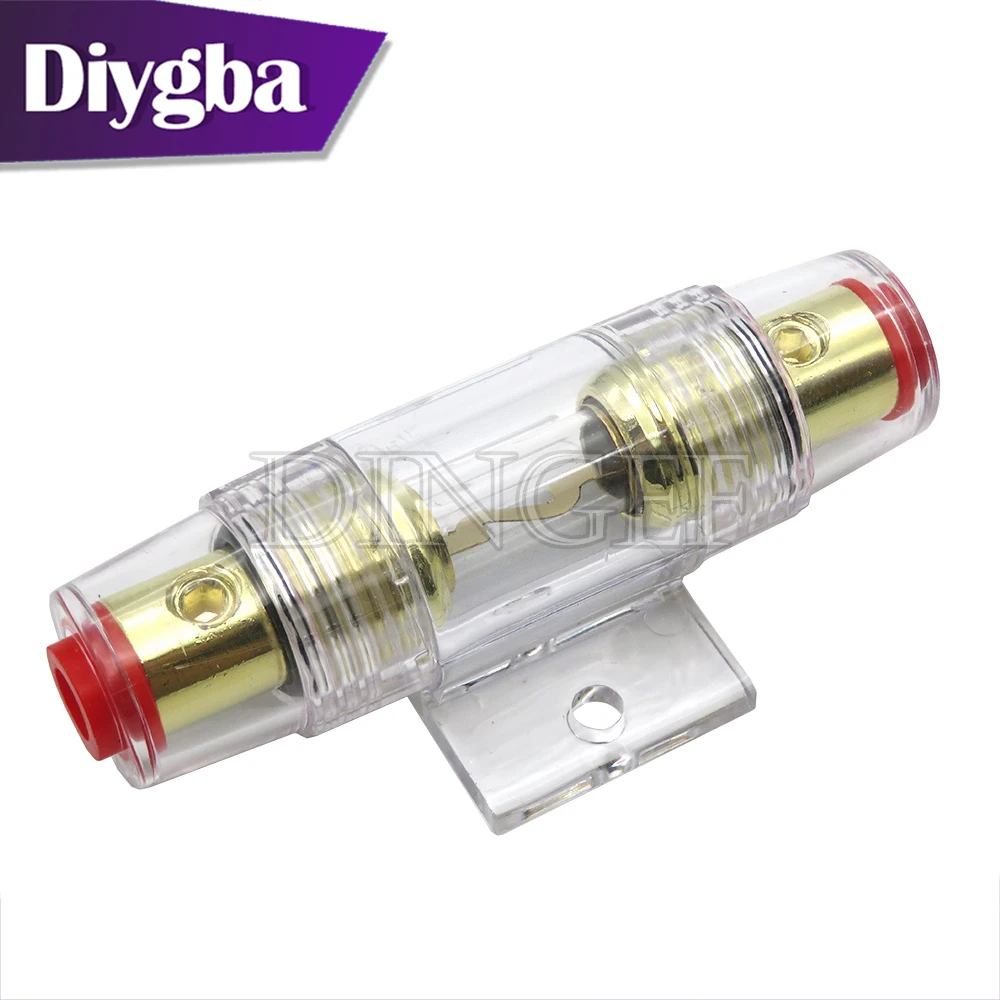 1Set 30A 40A 50A 60A 70A 80A 100A  AGU 10*38MM Fuse Whit Holder Car Audio Refit Fuse Holder Car Stereo Audio Circuit Breaker