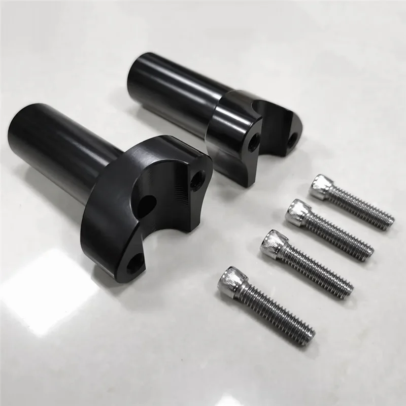 

BB-4 Inch Straight Handlebar Risers 1 Inch Top Clamp For Dyna Fat Bob Road King FLHR