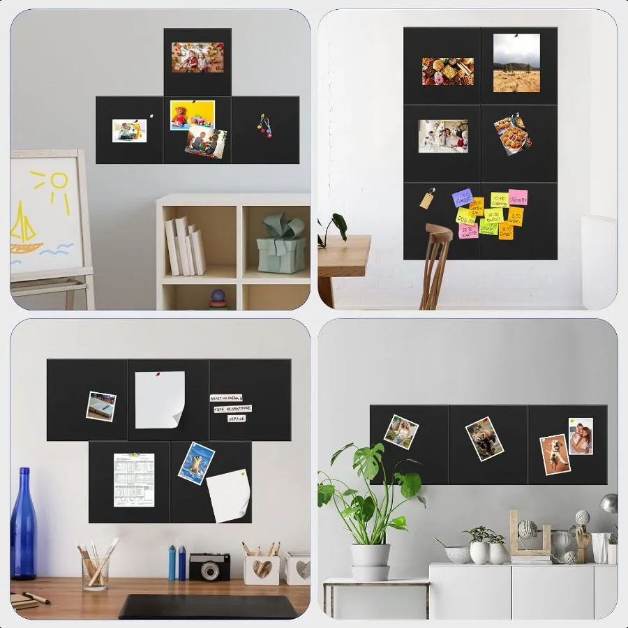 لوحة الفلين الكبيرة البديلة 20 حزمة 60 "x 48" بلاط الحائط مع علامات تبويب لاصقة آمنة قابلة للإزالة بلاط الحائط الفلين لوحة الإعلانات Ho #5