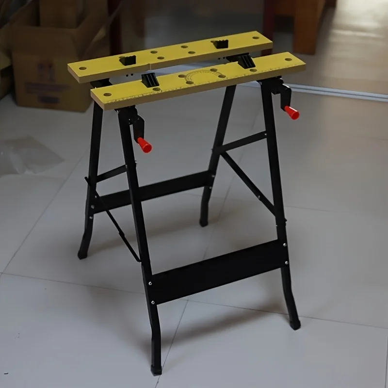 Multi Adjustable Workbench Woodworking Hardwood Work Bench for Workshop DIY Office Home Use,Woodworking worktable image 3