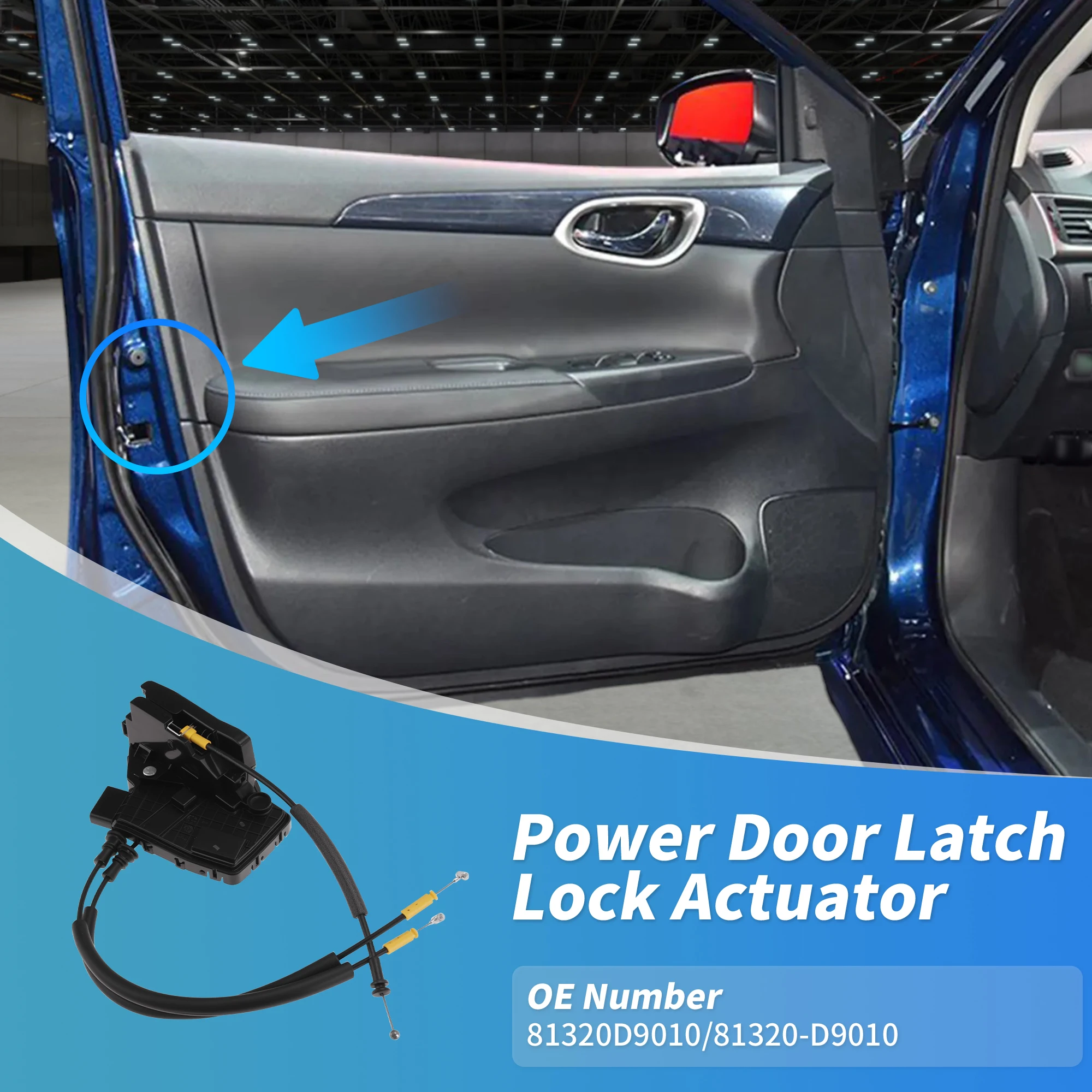 

UXCELL 81320D9010 Front Passenger Side Power Door Lock Actuator for Kia Sportage 17-22