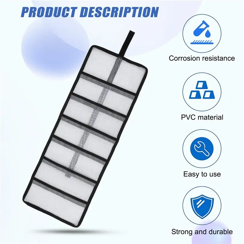 A99I-Fishing Lure Wraps Roll Up 6 Pocket Lure Bag Protective Cover Saltwater Hook Covers Trolling Lure Protector Tackle Box view 4