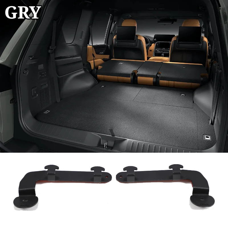 Trunk Both sides Hook Bracket Trim For Lexus LX 2022-2026 Carbon steel Black Interior Accessories