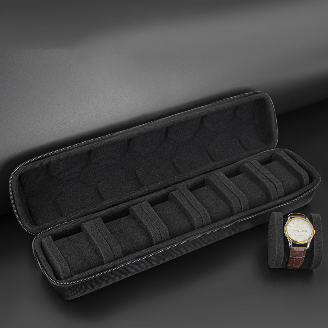 Watch Box Organizer for Apple Huawei Watch Travel Portable Storage Watch Display Holder for Wristwatches with anti-Move Watch