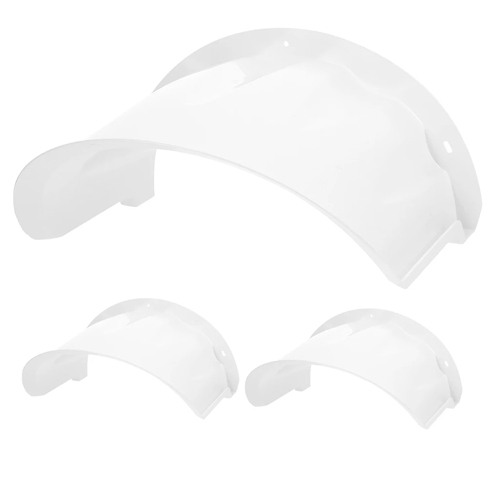 3pcs Waterproof Hat Sun Rain Cover Plastic Shade Outdoor Monitor Protection Accessories Video
