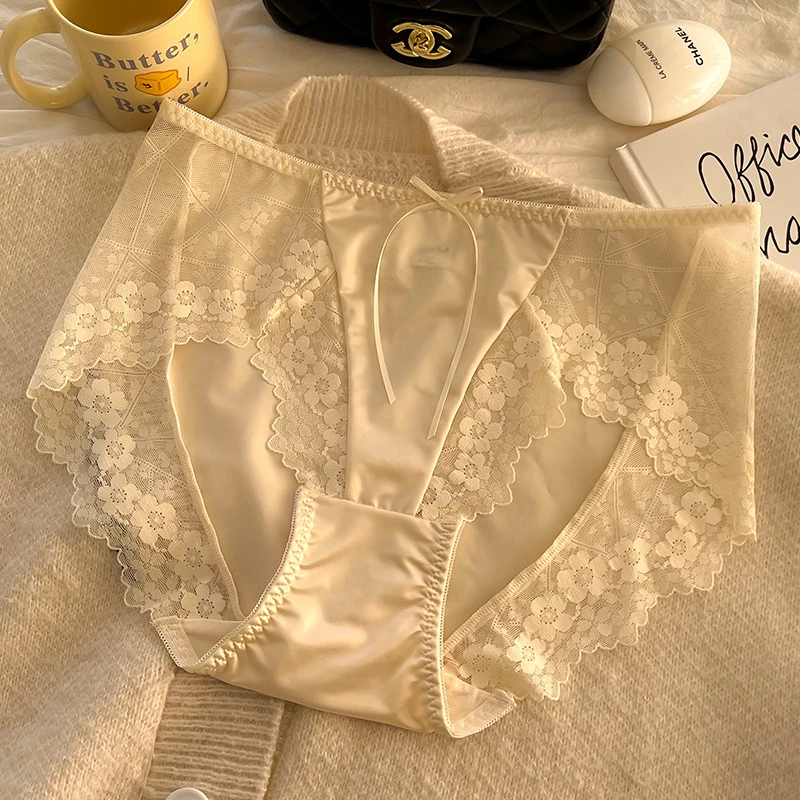 Underwear women sexy lingerie lace ropa interor para mujeres high waist panties Plus size comfortable noble high-quality bragas - Image 4