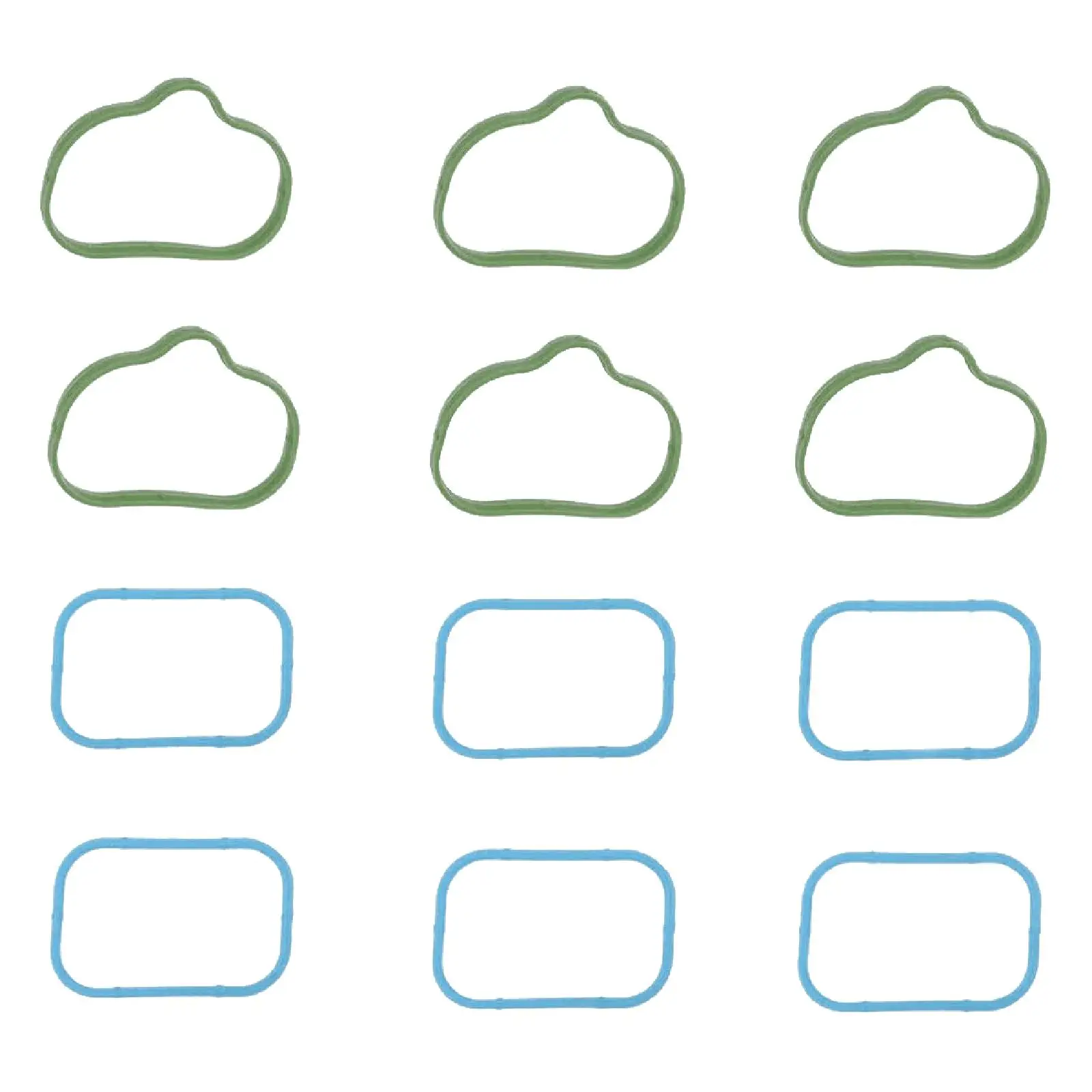 12 Pieces Intake Manifold Gaskets 5183343AC 5188562AC Ams1312 Ams13121 Ams1312 Lower & Upper Gasket Plenum Set Fits for