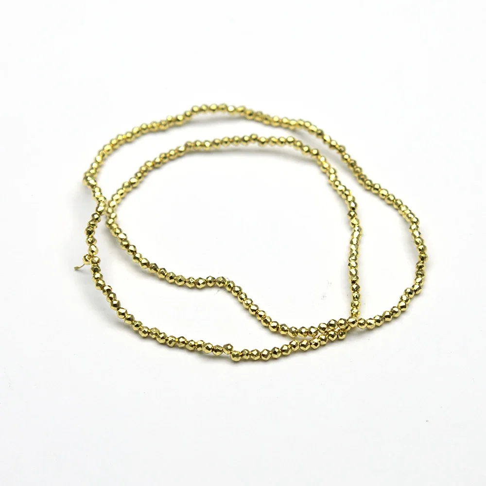 كريستال زجاج الخرز الأوجه Rondel خزر عازل الذهبي والفضي مطلي للمجوهرات عقد دي اي واي سوار 2/3 مللي متر #2