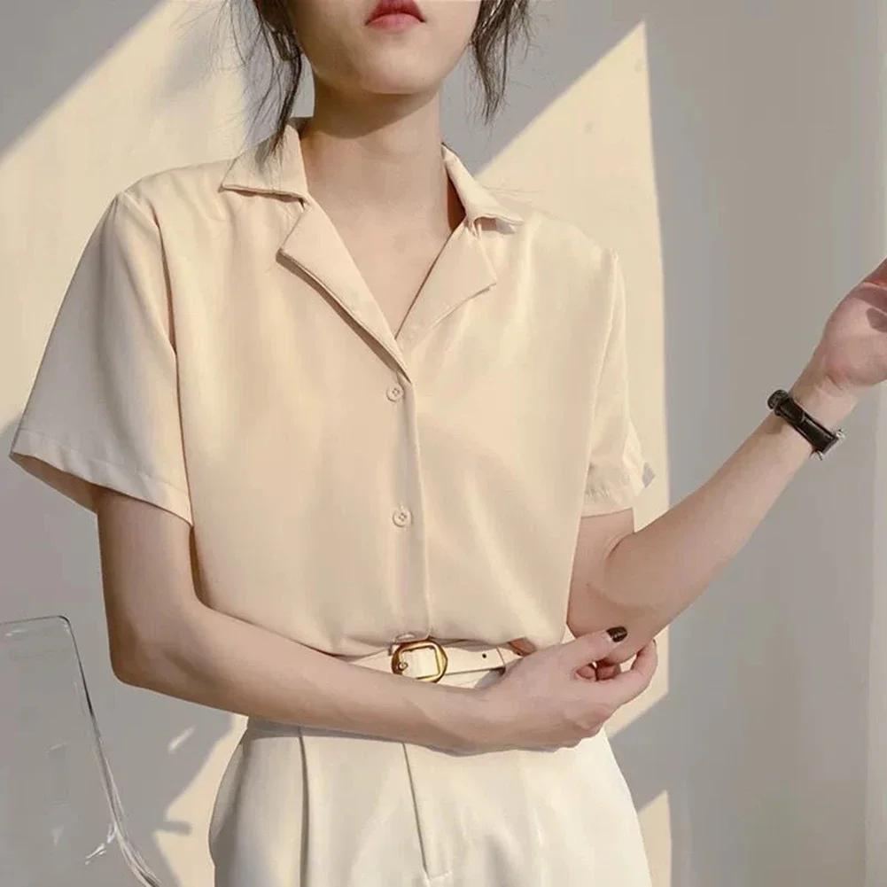 Button Down Shirt Lapel Shirt Women Shirts Blouse Shirt Daily Leisure Dating Going Out Street Womenswear Casual