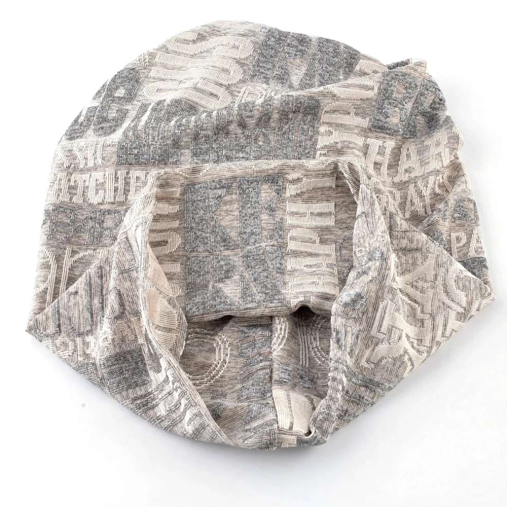 مزدوجة استخدام وشاح قبعة المرأة محبوك قبعات الجاكار الرجال وشاح قبعة في الهواء الطلق بونيه قبعة الدراجات عمامة ذيل حصان قبعة للنساء #4