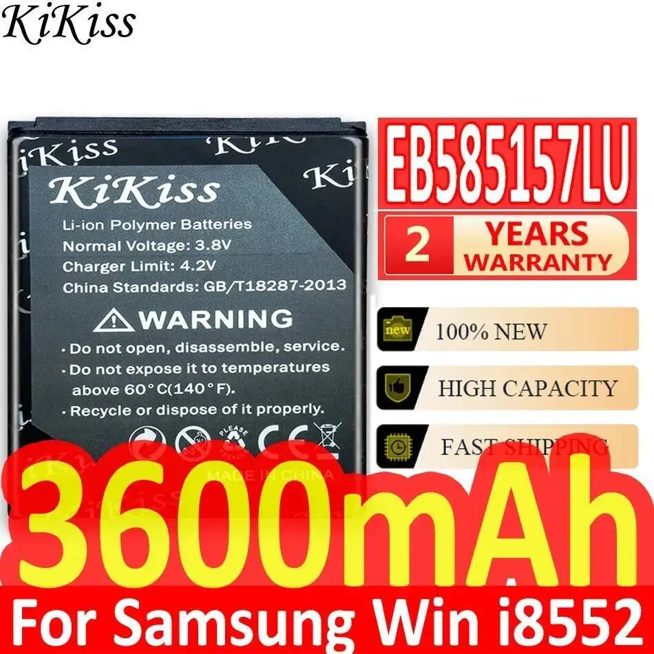 

Mobile Phone Battery EB585157LU 3600Mah For Samsung Galaxy Win I8552 I8558 I8550 I869 I8530 GT-I8552 GT-I8530