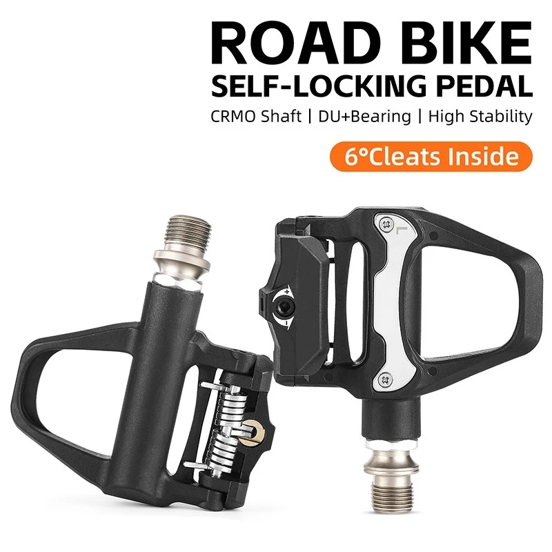 

SPD-SL Road Bike Pedals Clipless Self-Locking Cycling Pedals Aluminum Alloy Sealed Bearing Bicycle Parts Bike Pedals