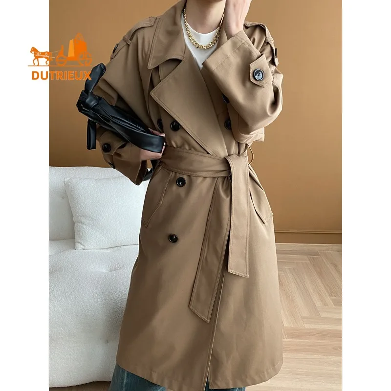 2026 New Spring Women's Long Classic City-Chic Trench Coat, Windproof Regular Fit Jacket for Women