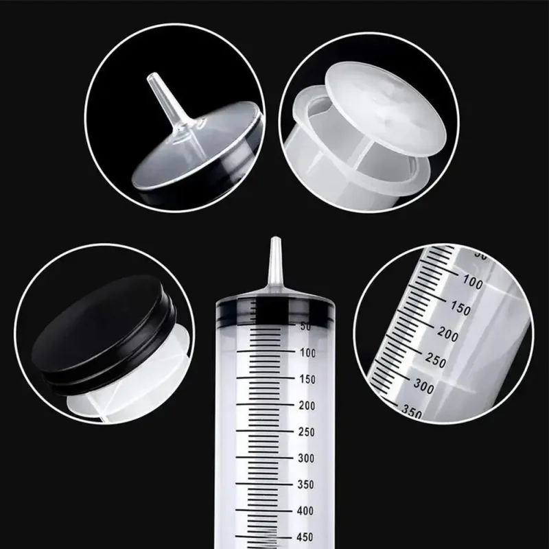 Large Capacity Syringe Reusable Pump Measuring For Draw Ink Pet Feeding Ink Pumping Oil Glue Injection Tools 100/300/550ml