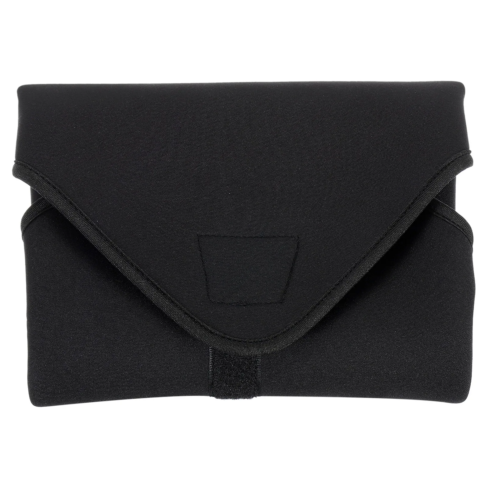 Camera Protective Wrap Lens Wrap Cloth with Thick Protective Neoprene Lens Pouch Bag with Hook and Loop for Lens SLR BlackOrange