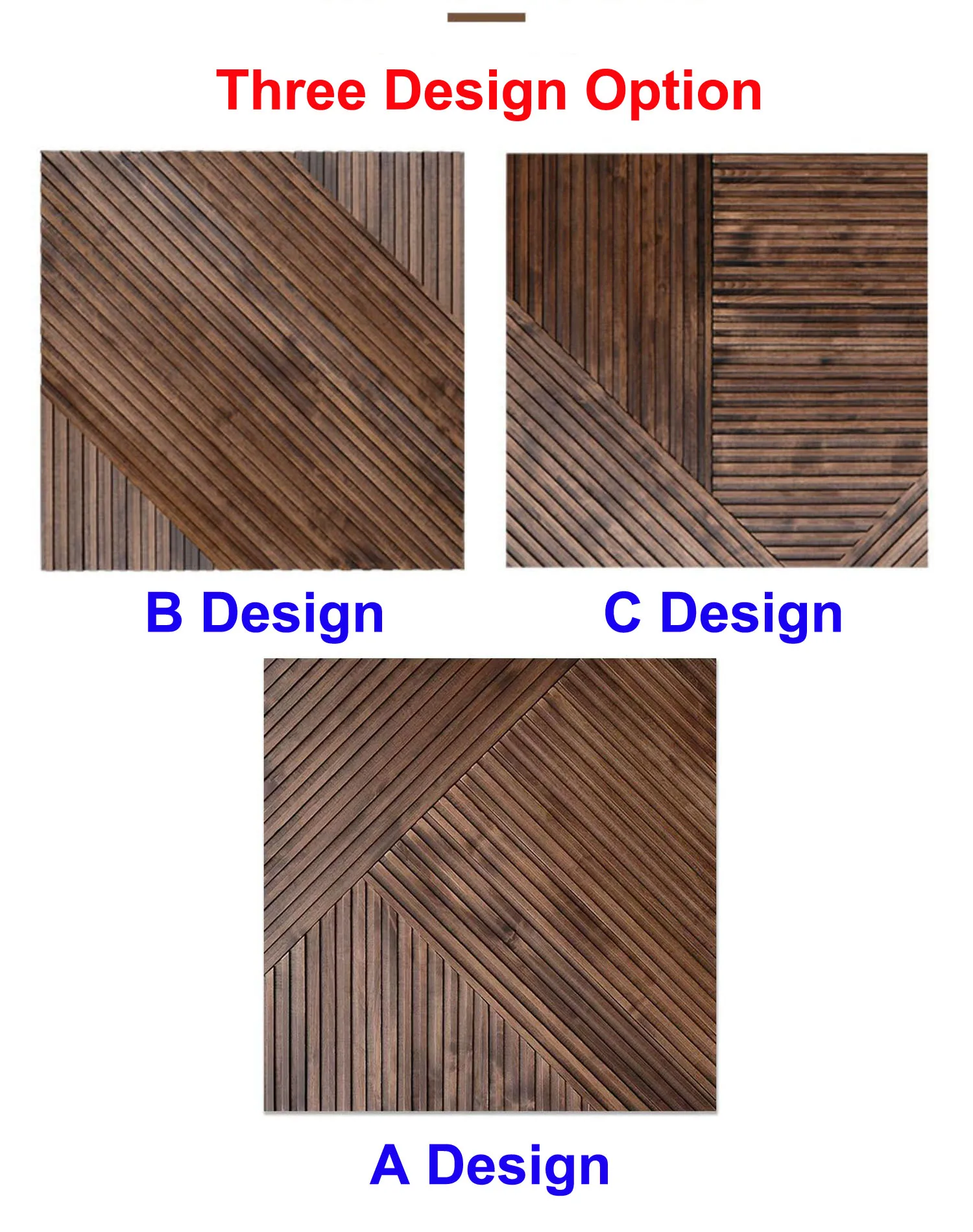8 Sheet High-end Natural Wood Acoustic Panels 60x60cm Wooden Grid Studio Wall Panels for Exhibition Hall Background 3D Art Decor