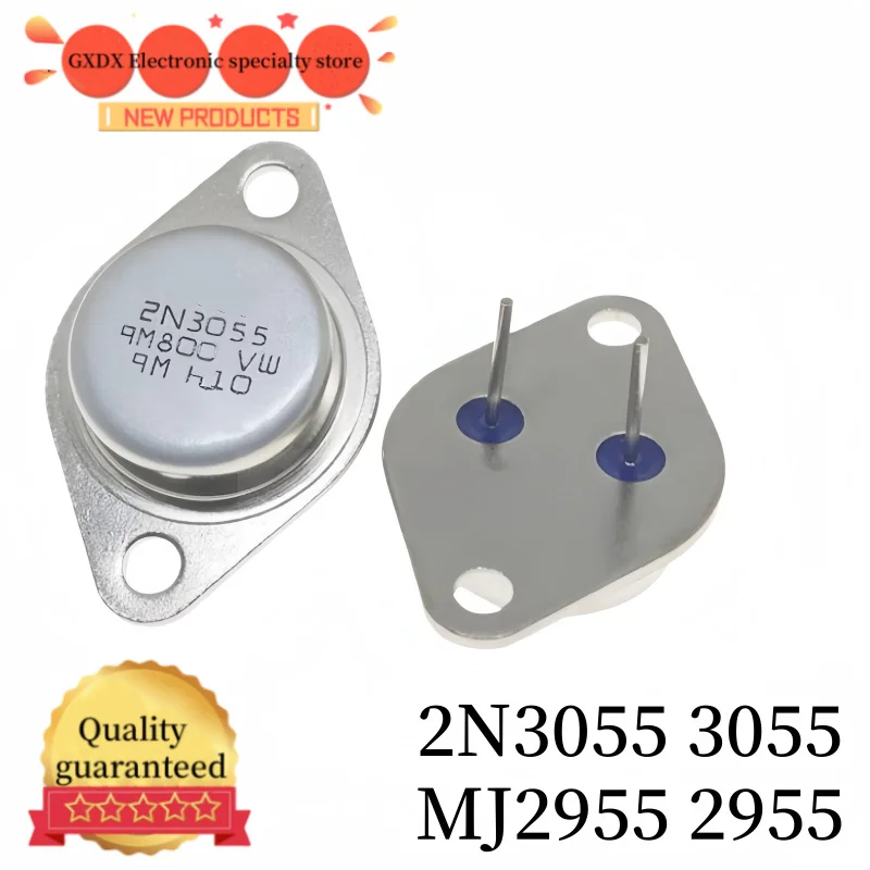 10-20-30PCS/Lot 2N3055 3055 MJ2955 2955 Power Transistors NPN PNP TO-3 Metal Case 15A/60V